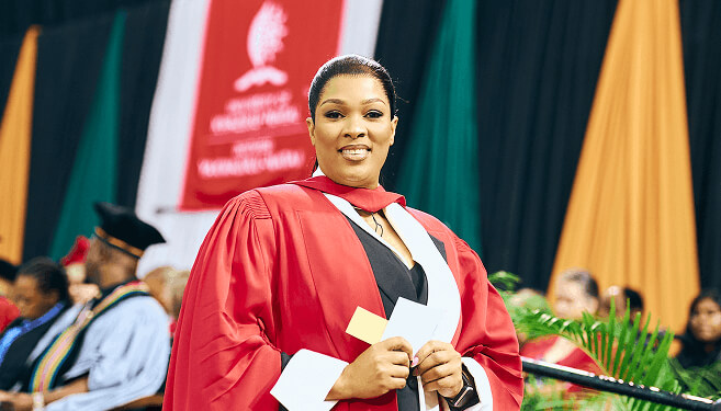 Dr Remofilwe Kgakane, PhD graduate in Supply Chain Management.