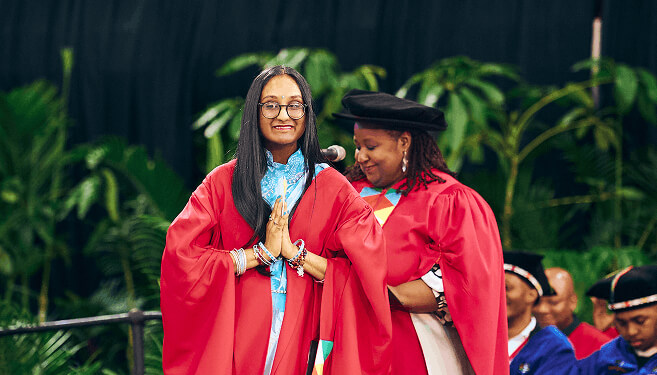 UKZN academic, Dr Priyanka Harrichurran, graduated with a PhD in Economics.